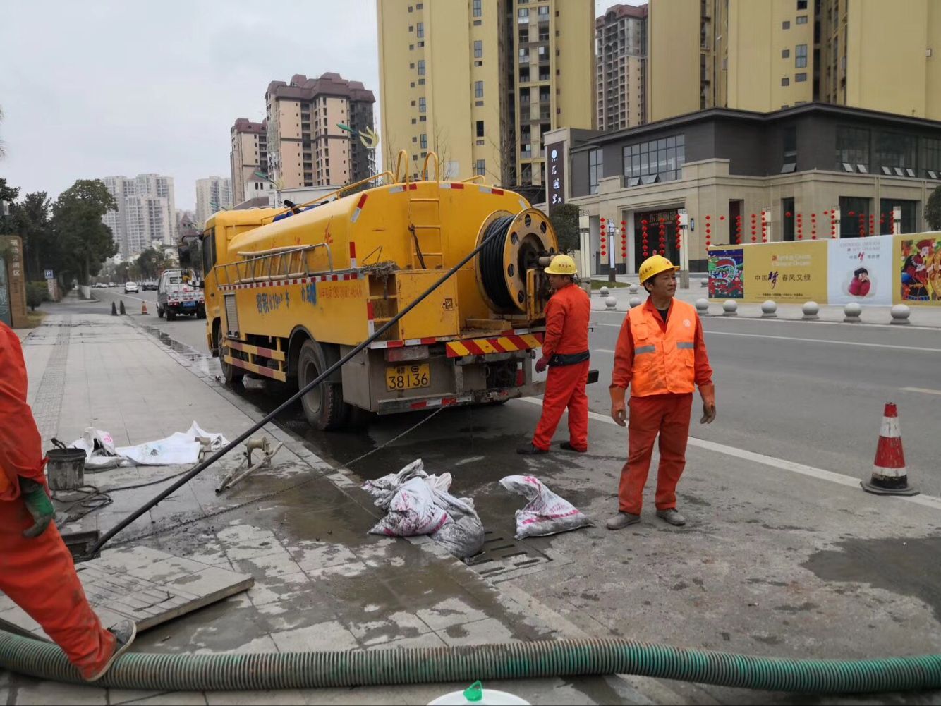 柘荣排污管道清淤-管道清洗